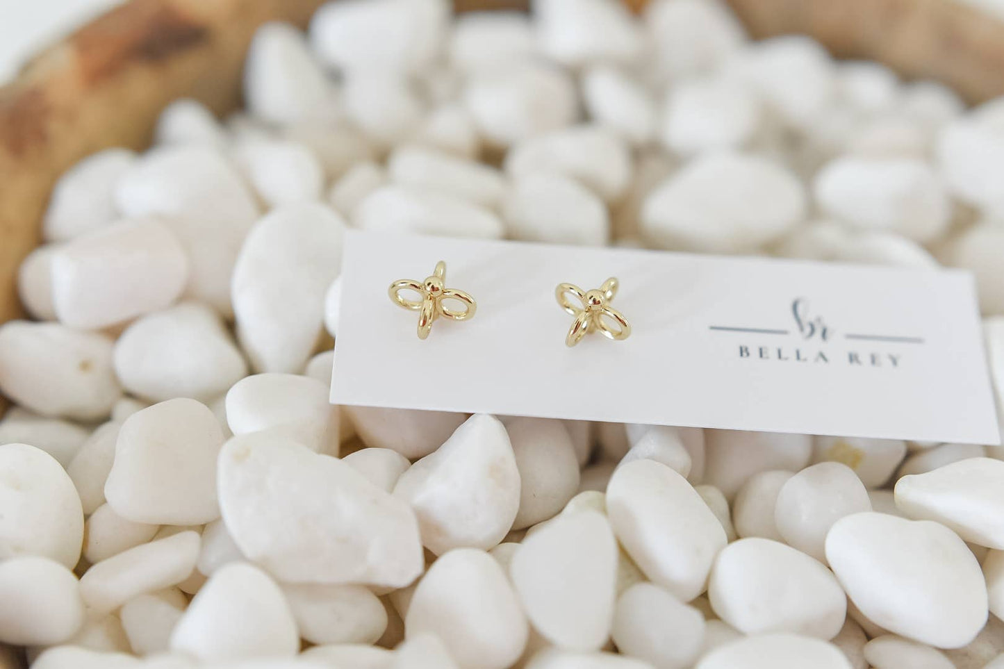 14k gold plated stud earrings- dainty