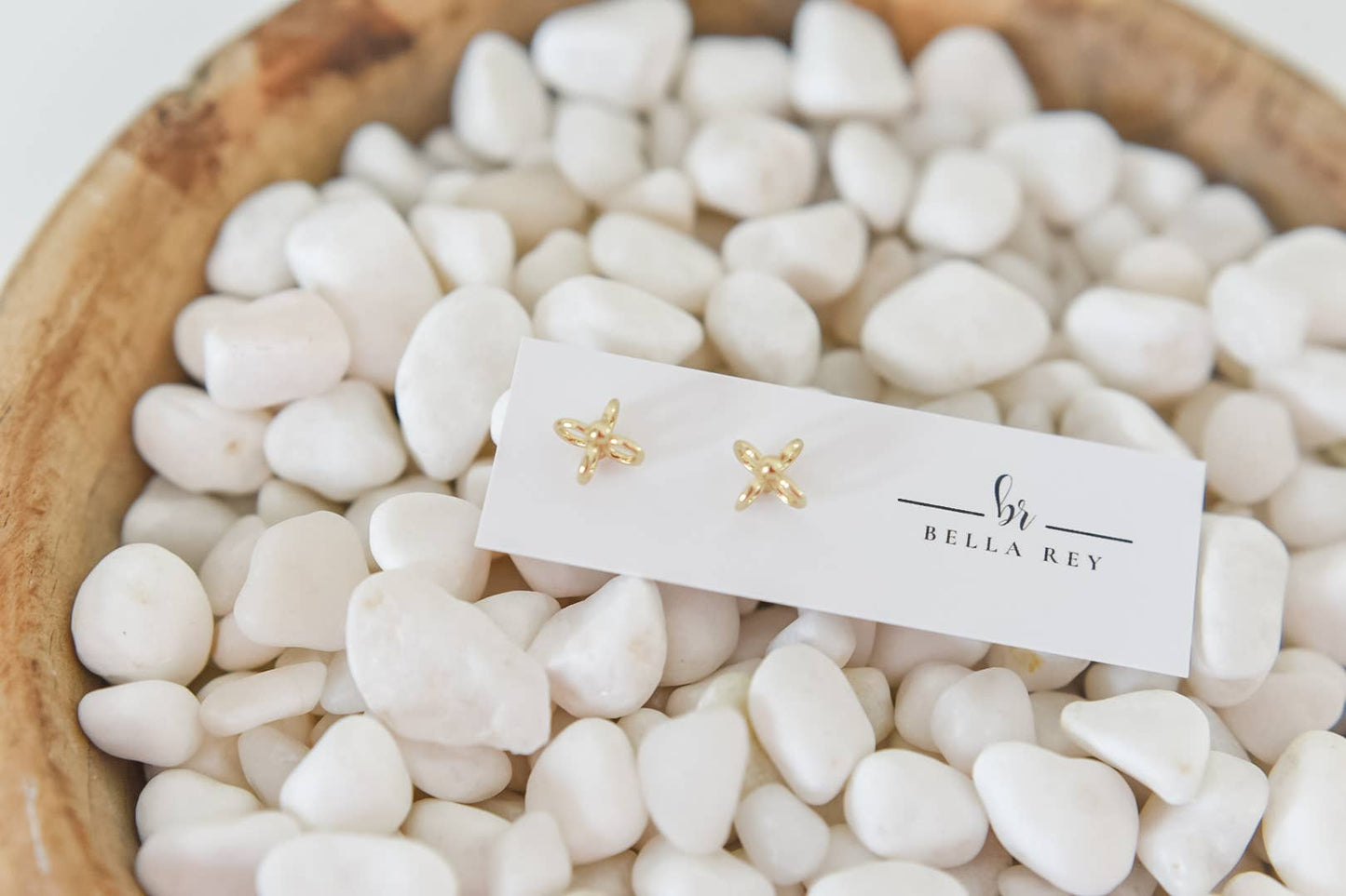 14k gold plated stud earrings- dainty