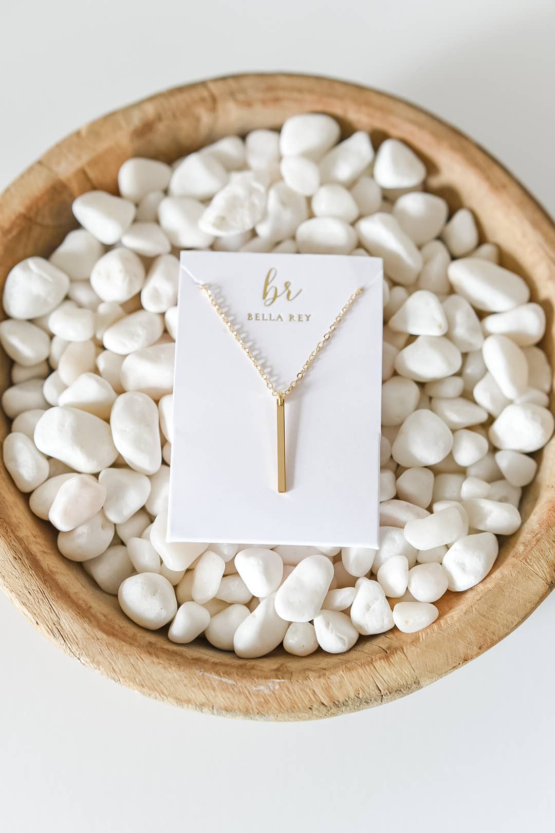 Arlee dainty bar charm necklace 18k gold plated