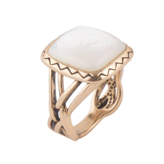 Wave of Mother of Pearl Ring