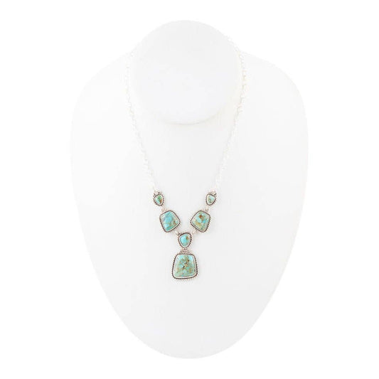 Earth and Sky Turquoise and Sterling Silver Necklace